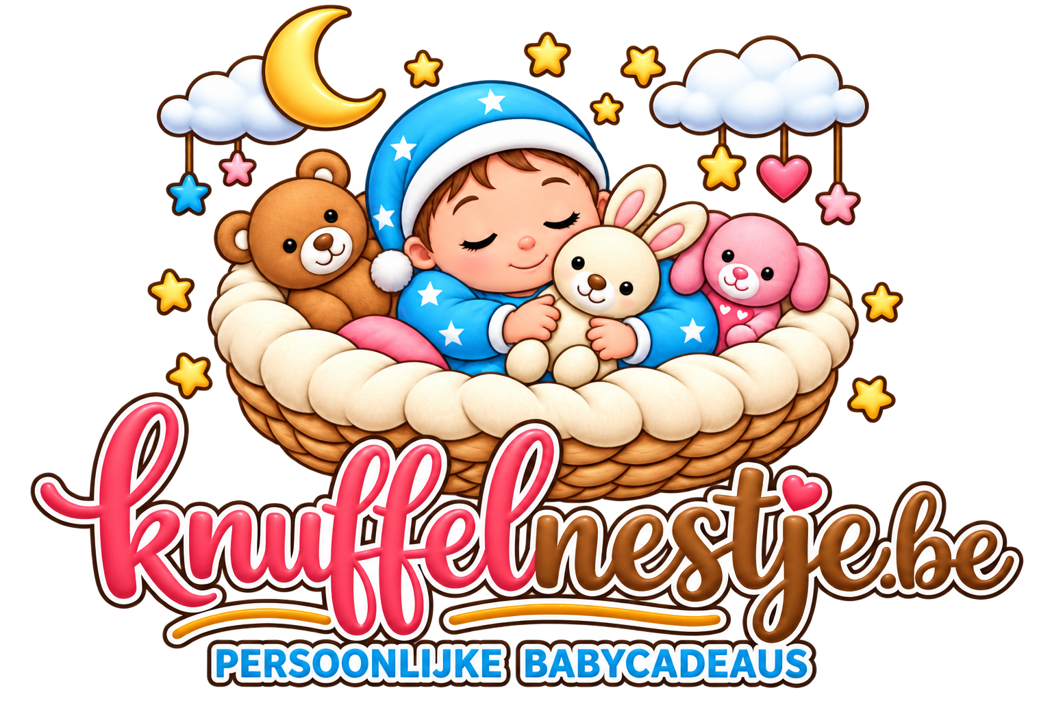 Knuffelnestje - persoonlijke babycadeaus